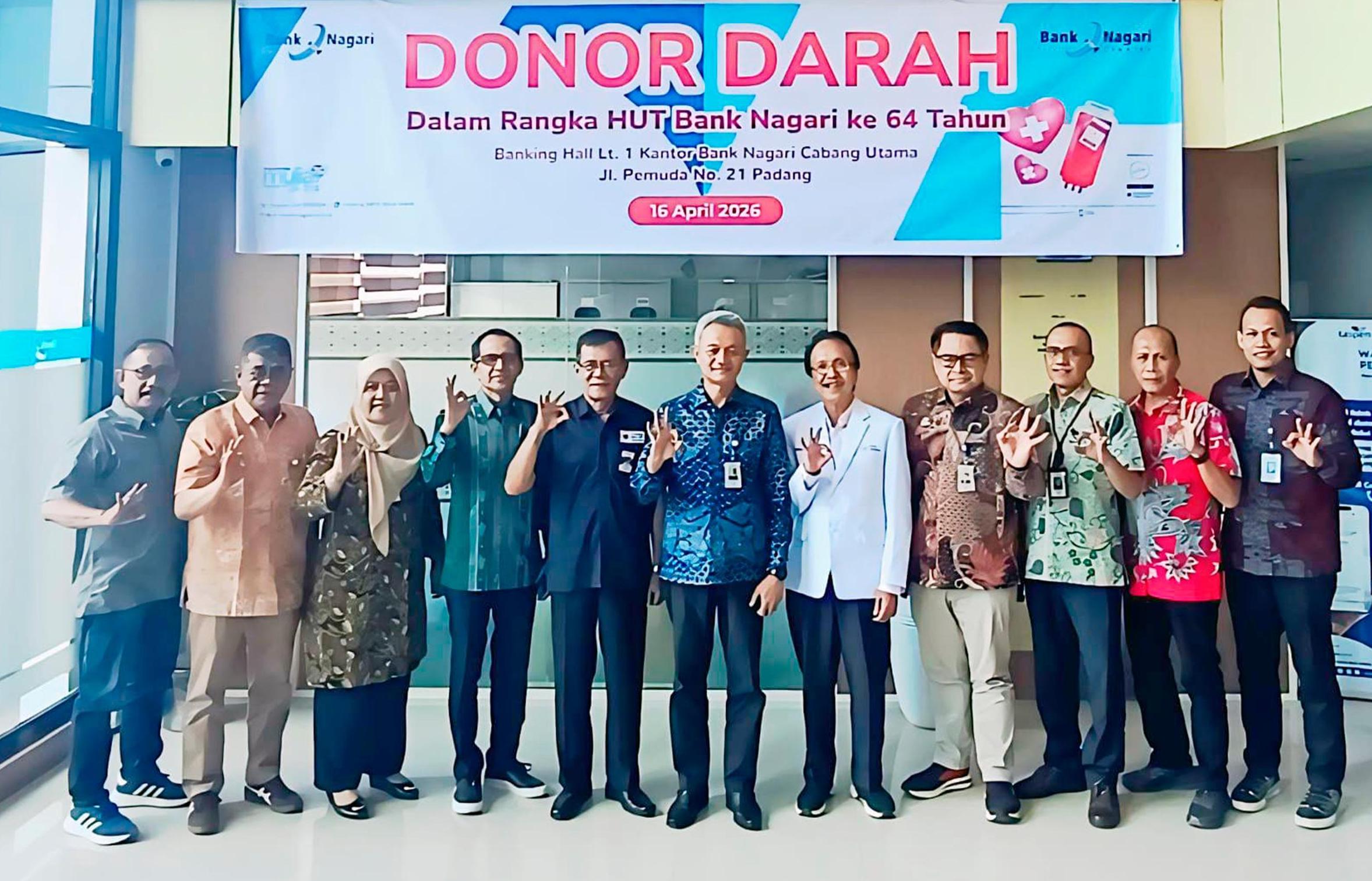 Donor Darah Bank Nagari, Aksi Hangat yang Menghidupkan Harapan di Padang